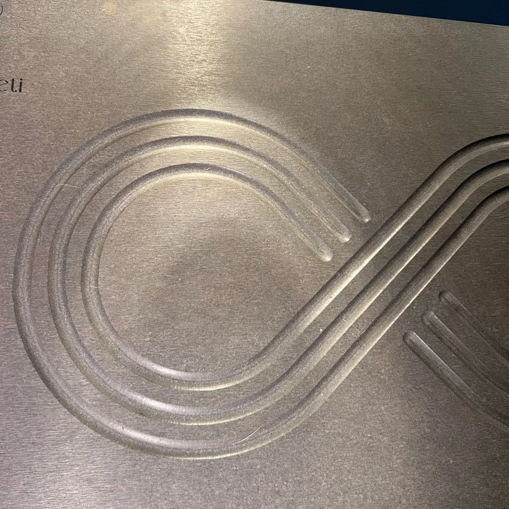 Infinity Design stone Silver Bath Mat. Highly porous, no more soggy cloth mats